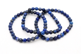 Lapis Lazuli Kugelarmband facettiert 6 mm