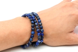 Lapis Lazuli Kugelarmband facettiert 6 mm