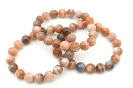 Moon stone multi bead bracelet 10 mm