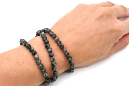 Larvikit Kugel Armband 6 mm