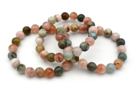 Beryl multi bead bracelet 10 mm