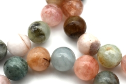 Beryl multi bead bracelet 10 mm