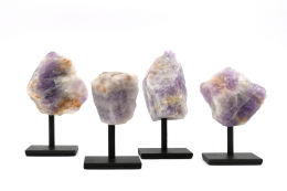 Amethyst Raw On Metal Stand