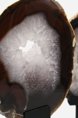 Agate Slabs on Metal Stand