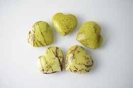 Opal gr�n Herz 40 - 60 mm