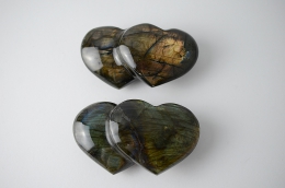 Labradorite Double-Heart Shape approx. 80 mm
