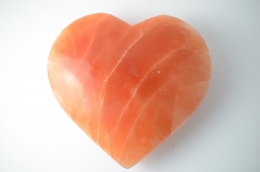 Selenit orange Herz Jumbo