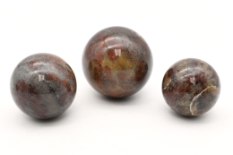 H�matit in Quarz Kugeln