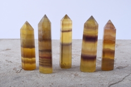 Fluorit gelb Spitzen