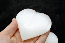 Selenite White Heart 80 - 100 mm