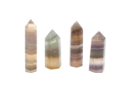 Pastell Regenbogen Fluorit Spitzen