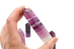 Fluorit Spitzen lila