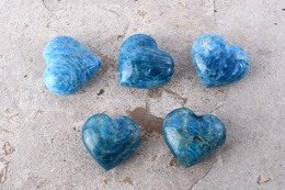 Apatit blau Herz  40-60mm