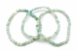Amazonite Kugelarmband facettiert 4 mm