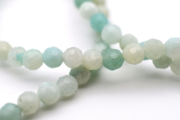 Amazonite Kugelarmband facettiert 4 mm