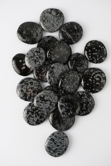 Schneeflocken Obsidian Scheibensteine