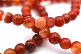 Carneol Achat Kugel Armband 6 mm