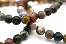 Ocean Jasper bead bracelet 6 mm