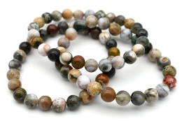 Ozean Jaspis Kugel Armband 8 mm