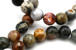 Ozean Jaspis Kugel Armband 8 mm