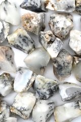 Dendritic opal rough stones