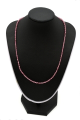 Turmalin pink Kette facettiert 2 mm