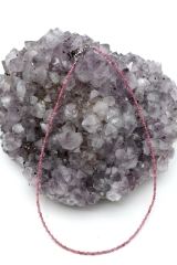 Turmalin pink Kette facettiert 2 mm