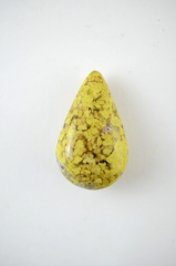 Opal gr�n Drop Shape gebohrt 5-er Set