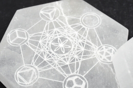 Selenite Coaster Hexagonal 