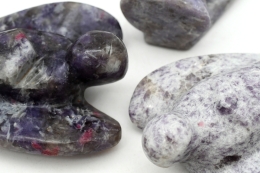 Lepidolite and Feldspar Angel 100 mm