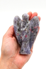 Lepidolite and Feldspar Angel 100 mm