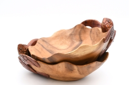 Holz Schale Schildkr�te Gr. M