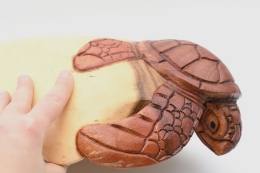 Holz Schale Schildkr�te Gr. L