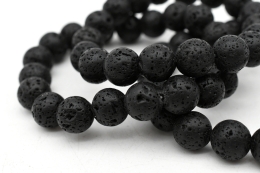 Lava Kugel Armband 10 mm