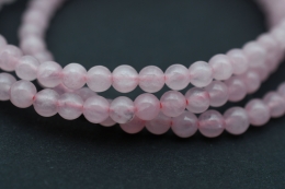 Rosenquarz Kugelarmband 4 mm