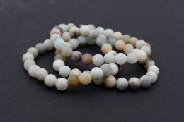 Amazonit Kugel Armband 8 mm Matt