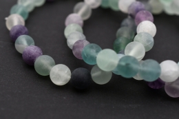 Fluorit Kugel Armband 8 mm Matt