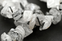 Turmalinquarz Trommelstein mini Armband