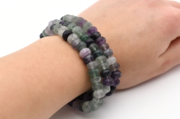 Fluorite Button Bracelet