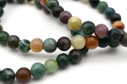 Fancy jasper bead bracelet 6 mm