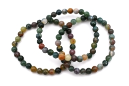 Fancy jasper bead bracelet 6 mm