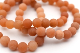 Aventurin orange Kugel Armband 8 mm Matt