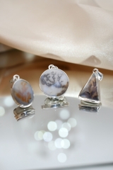 Dendriten Achat 925er Silber Anh�nger