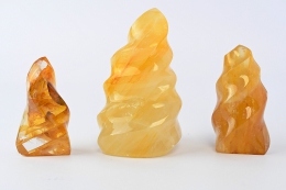 Bergkristall gelb Flame Shape