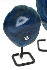 Achat blau auf Metallst�nder