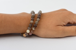 Botswana Achat Kugelarmband 6 mm