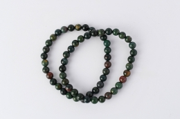 Heliotrop Kugelarmband 6 mm