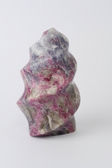 Pink Turmalin in Lepidolith / Feldspat Flame Shape