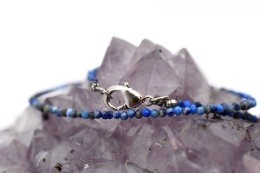 Lapis Lazuli Kette facettiert 2 mm