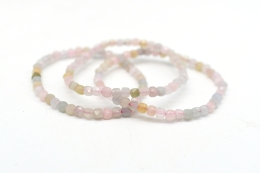 Beryl Cube Bracelet faceted 4 mm